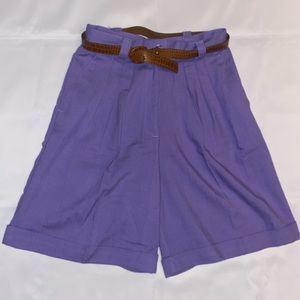 Vintage Jackyn Smith Pleated Purple Dad Shorts